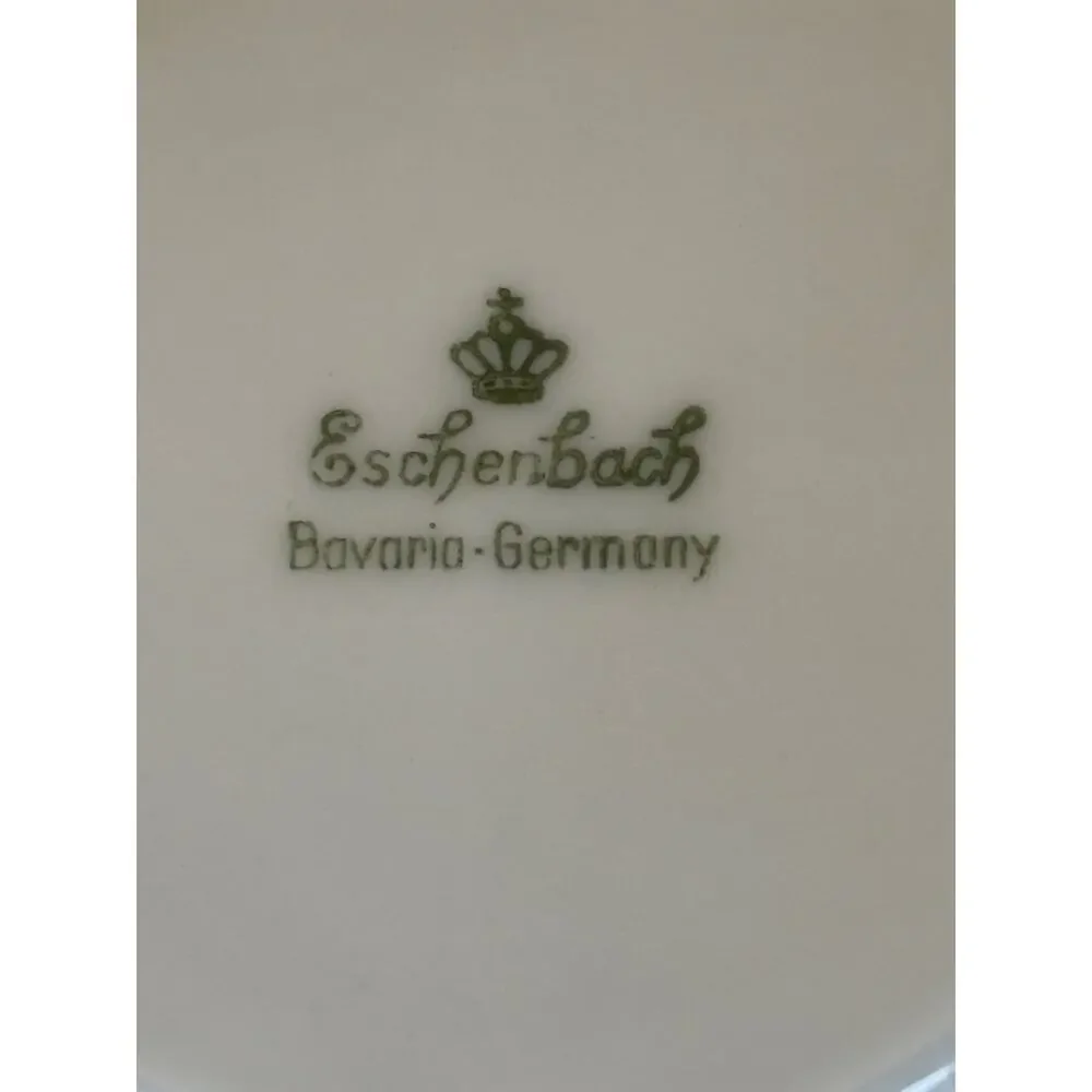 Eschenbach Bavaria Germany Cobalt Blue Gold Demitasse coffee Tea Cup Saucer